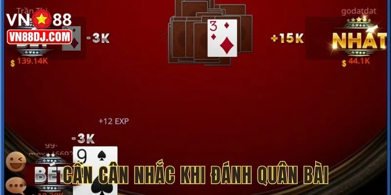 Việc giữ lá nhỏ khiến thua nhanh chóng